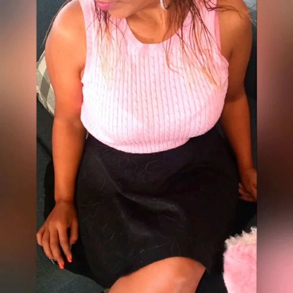Michael kors pink sleeveless sweater